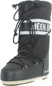 Moon Boot Nylon Unisex Neri - Stivali per Adulti