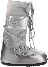 Moon Boot Glance Argento Unisex