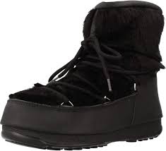 Stivali da Neve Moon Boot Monaco Low Fur WP - Nero per Donne