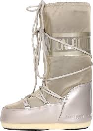 Stivaletti Dopusci Oro da Donna Platino - MOON BOOT