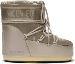 Moon Boot Icon Low Glance - Stivali Unisex Platino