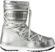 Stivaletti Moon Boot W.E. Soft Mid Met Argento per Ragazza