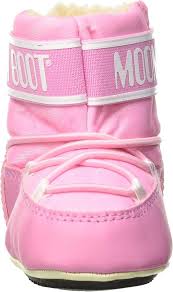 Moon-Boot Crib 2: Stivali da Neve Rosa per Bambini 0-24 Mesi