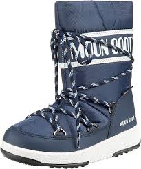 Moon Boot Junior Sport WP - Stivali da Neve Blu Unisex per Bambini