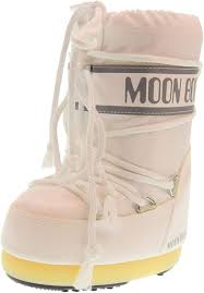 Moon Boot Nylon Unisex Bambini - Stivali Invernali Bianchi (23-26)