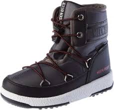 Moon Boot Jr Boy Mid WP 2: Stivali da Neve per Bambini